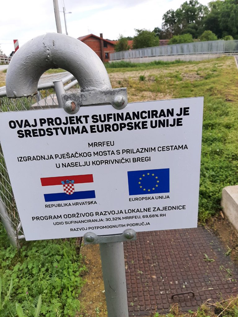 Dobivena građevinska dozvola za izgradnju pješačko-biciklističke staze u Ulici braće Radić u Koprivničkim Bregima